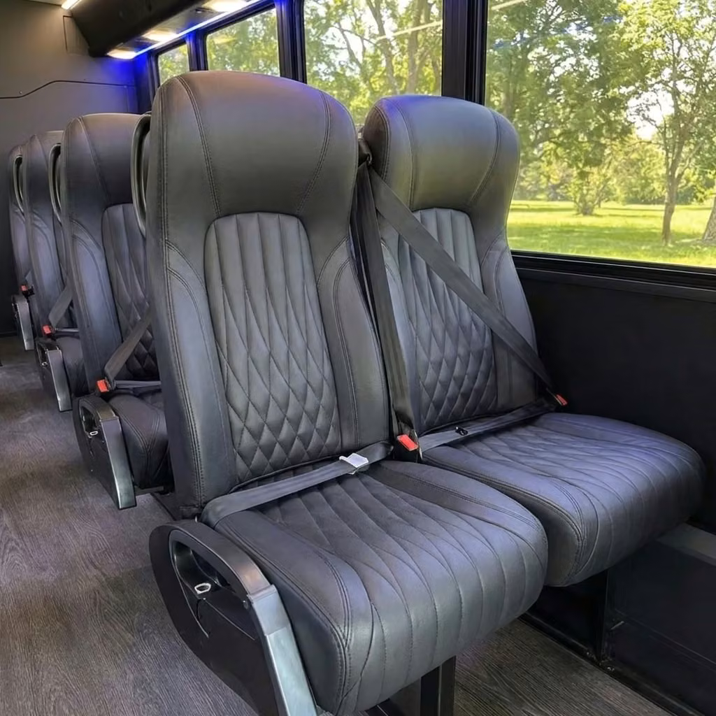 burlingame 20 passenger minibus high back seats