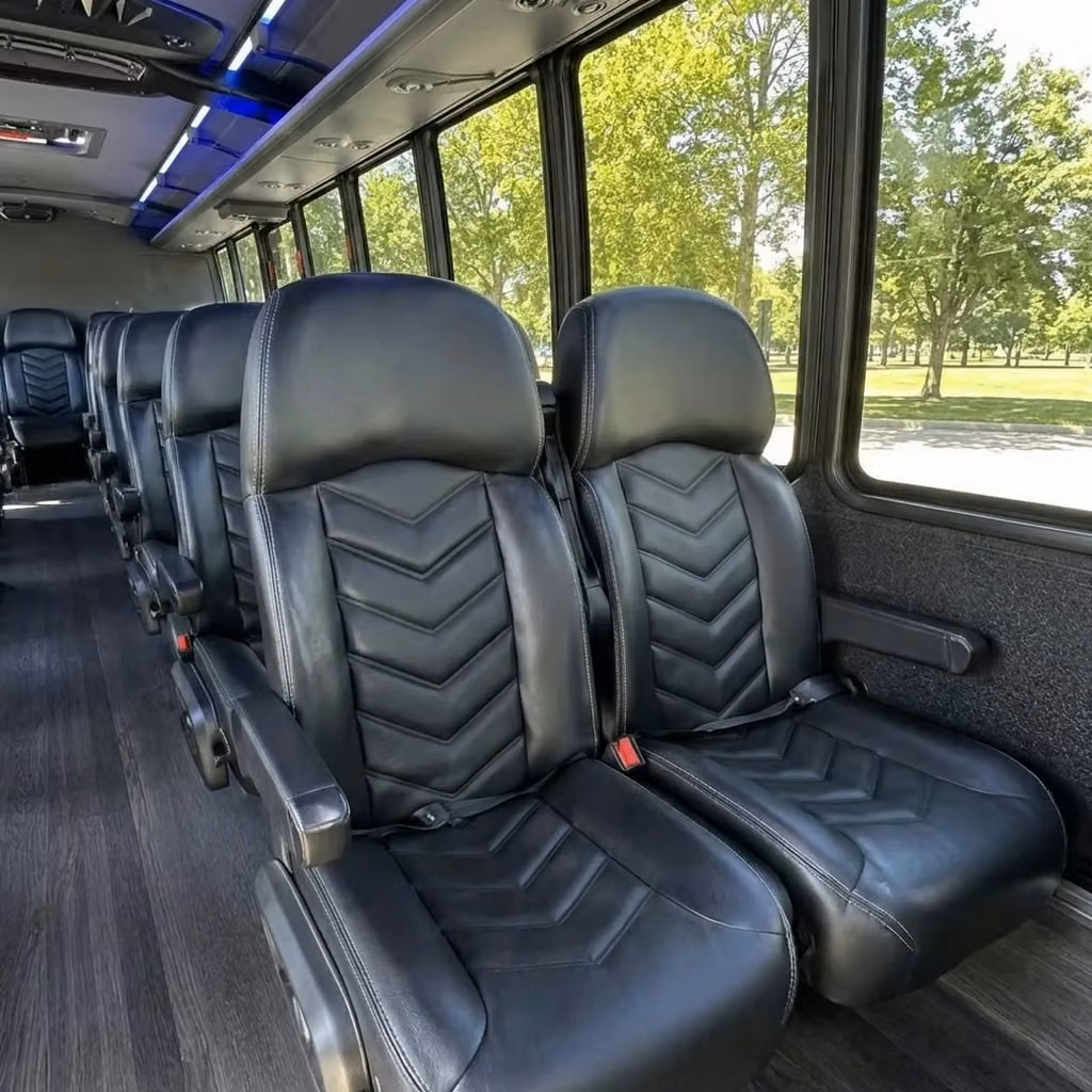 burlingame 28 passenger minibus seating