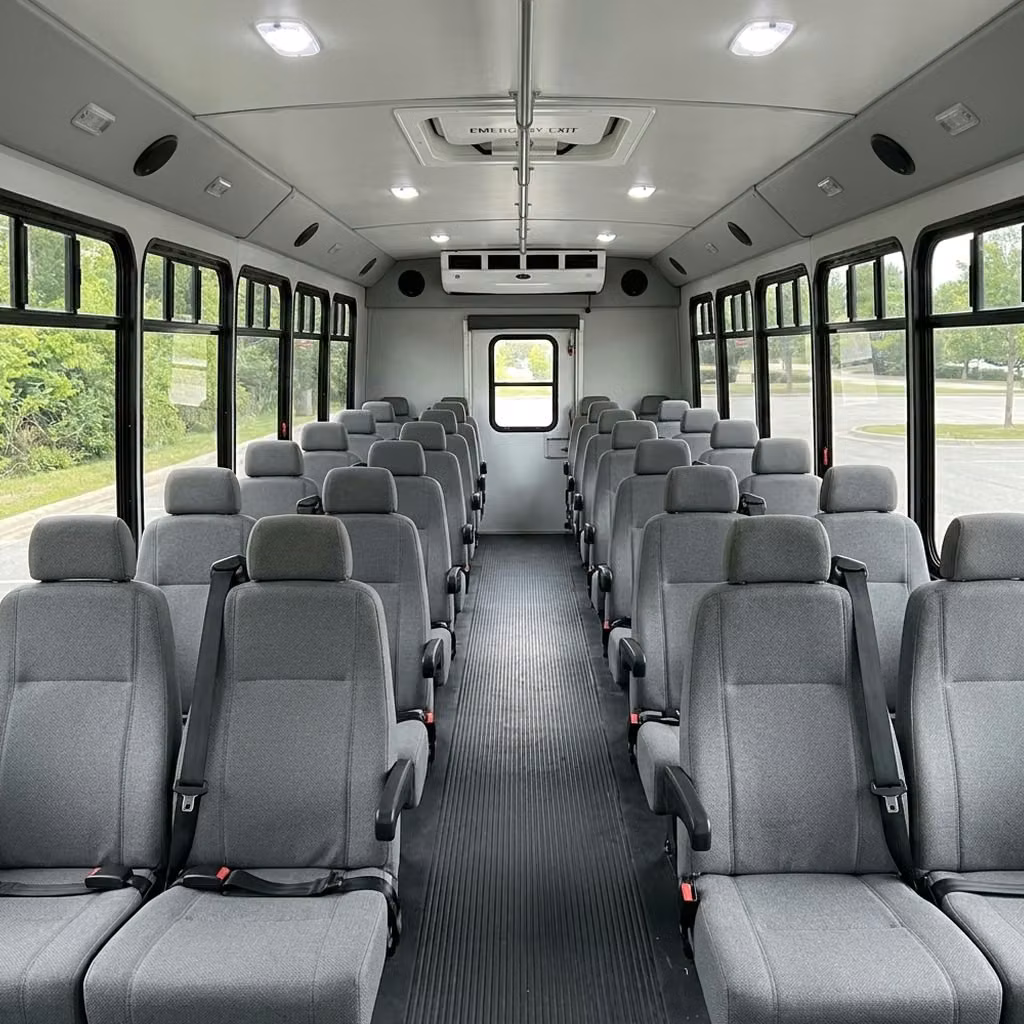 burlingame 30 passenger minibus seating