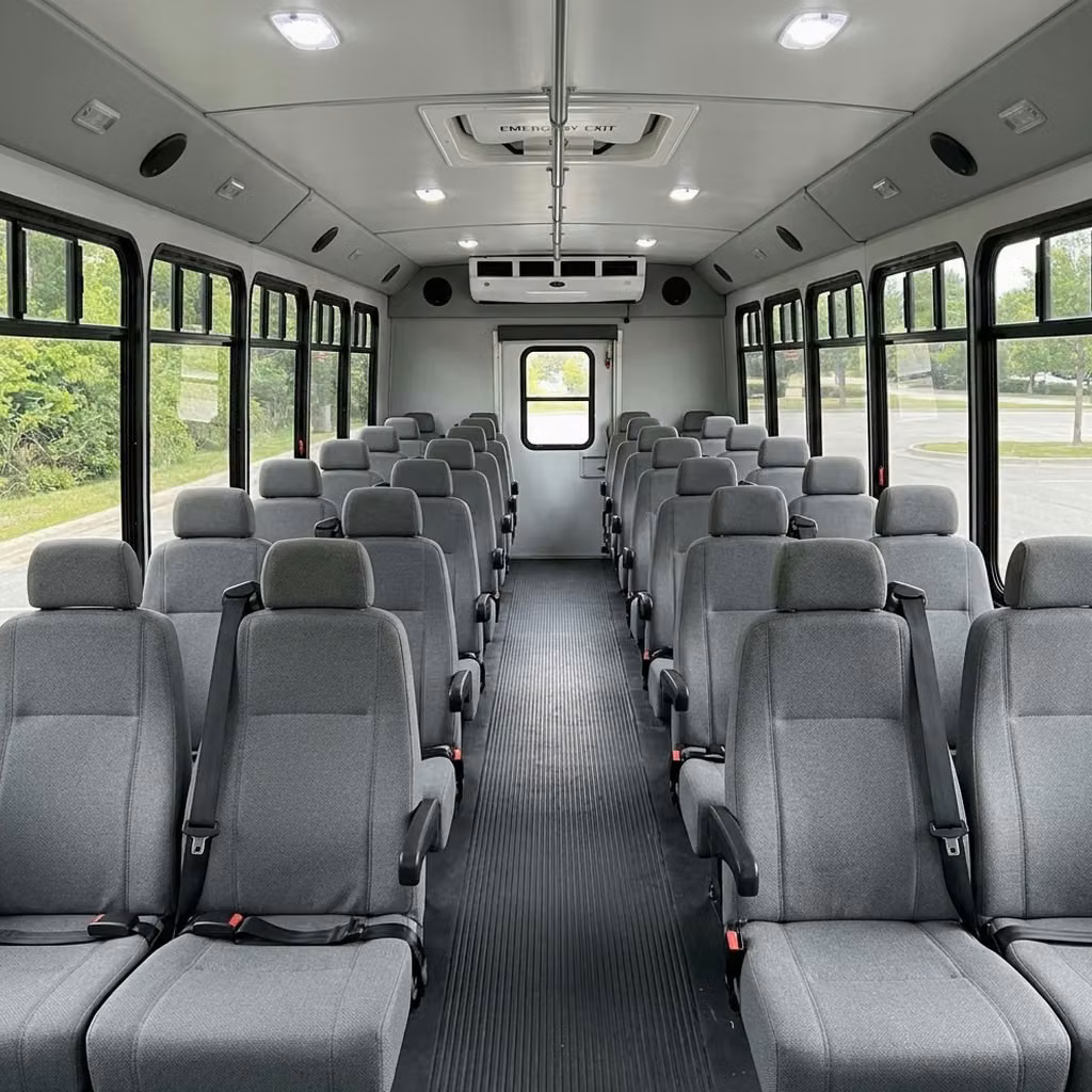 burlingame 35 passenger minibus seating