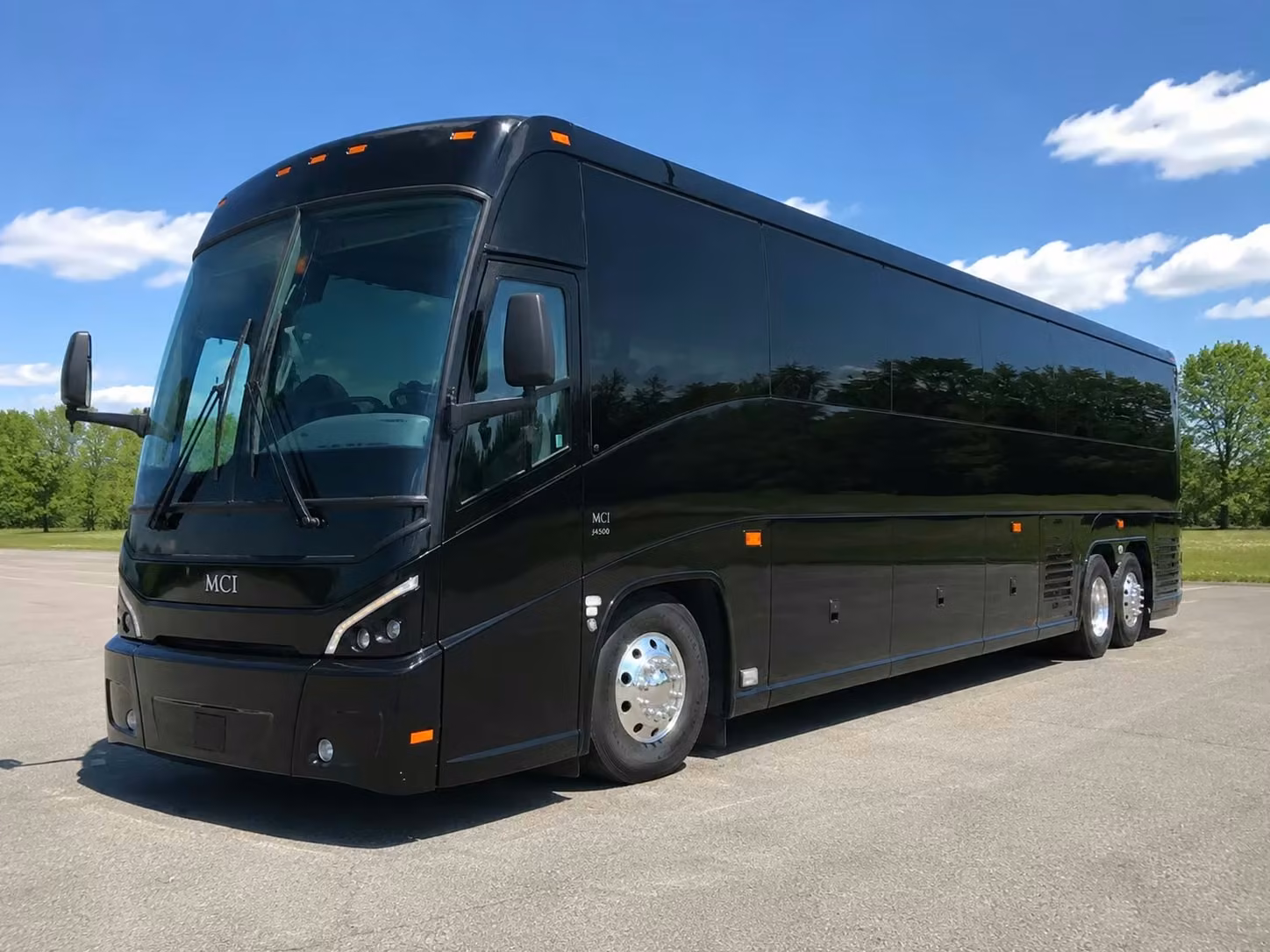 burlingame 56 passenger charter bus rental