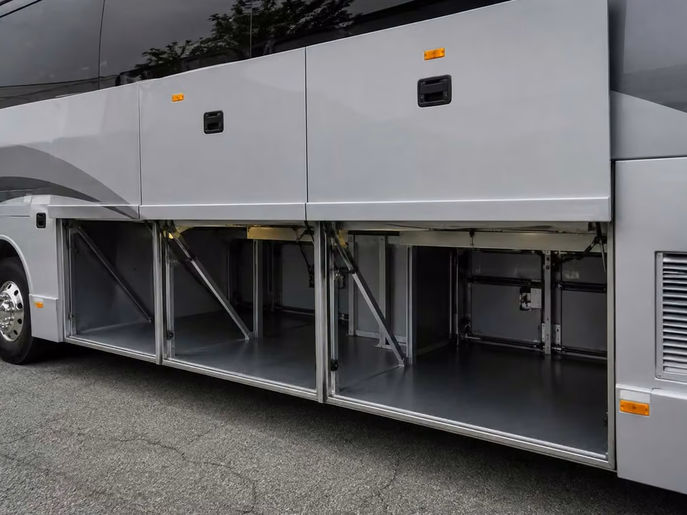 burlingame charter bus under bus storage