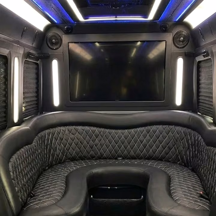 burlingame party bus sound system