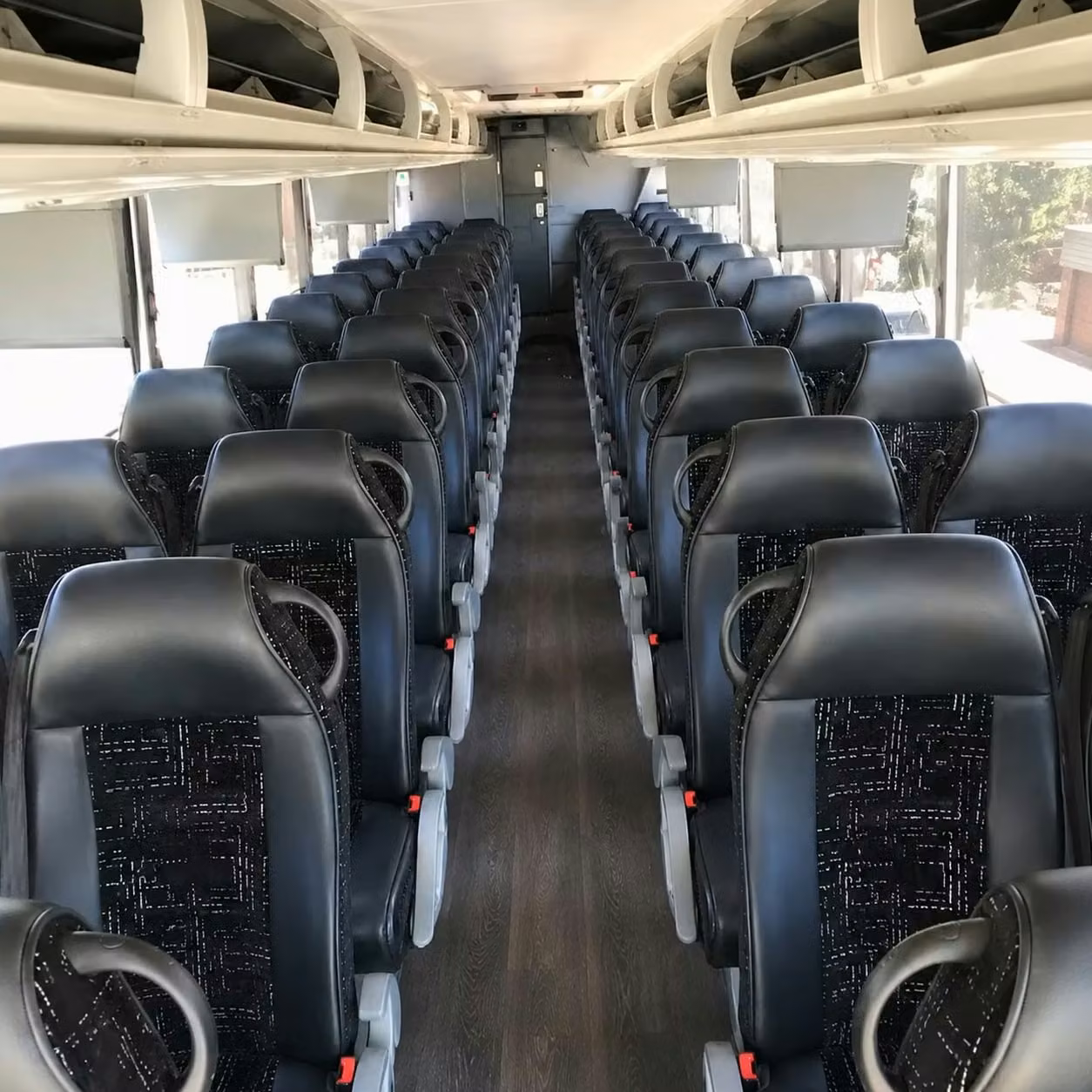 56 passenger charter bus interior